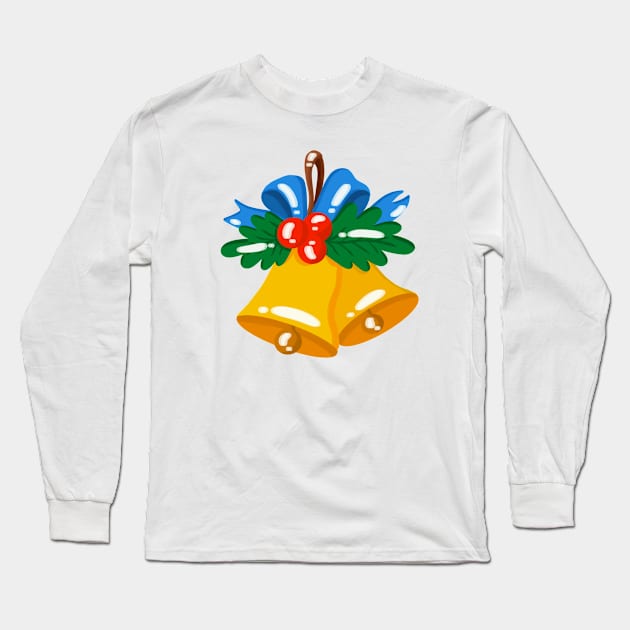 Merry Christmas Long Sleeve T-Shirt by Liseevna